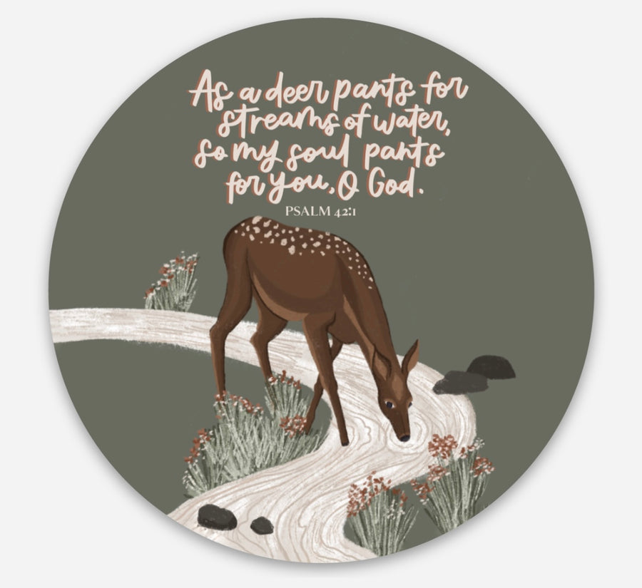 As a Deer Sticker